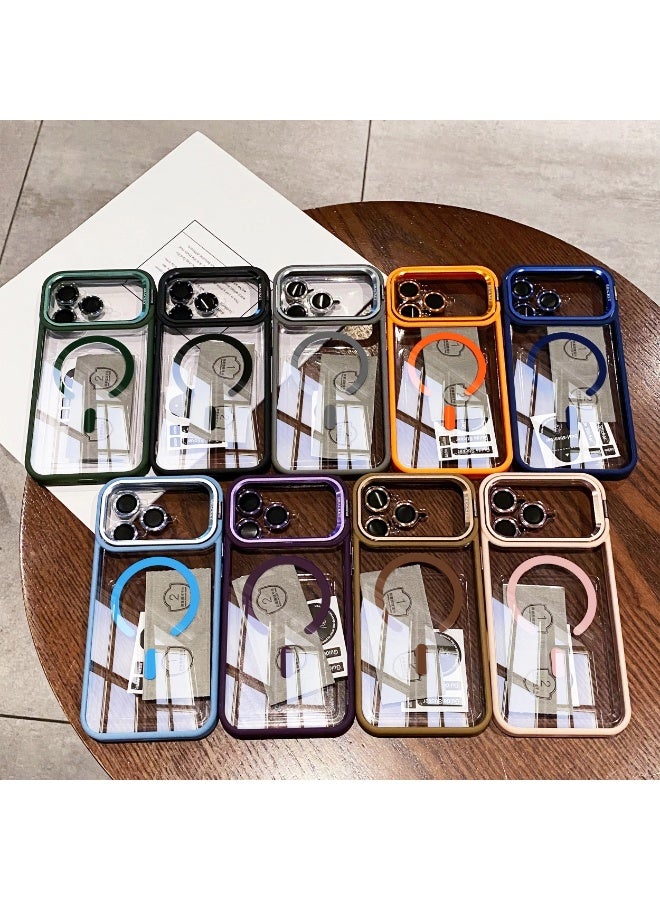 Clear iPhone 17 Pro Max Camera Kickstand Case, Built-in Adjustable Camera Stand, Clear Magnetic Mag-Safe case with Camera lens for iPhone 17 Pro Max - Image 5